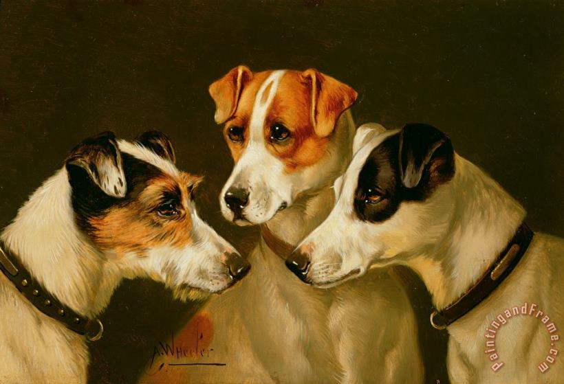 Alfred Wheeler The Hounds Art Painting