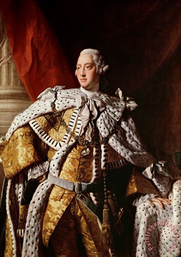 King George III painting - Allan Ramsay King George III Art Print