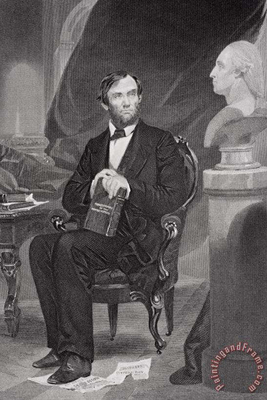 Portrait Of Abraham Lincoln painting - Alonzo Chappel Portrait Of Abraham Lincoln Art Print