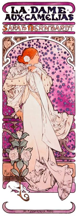 Mucha Sarah Bernhardt Tour Poster painting - Alphonse Marie Mucha Mucha Sarah Bernhardt Tour Poster Art Print