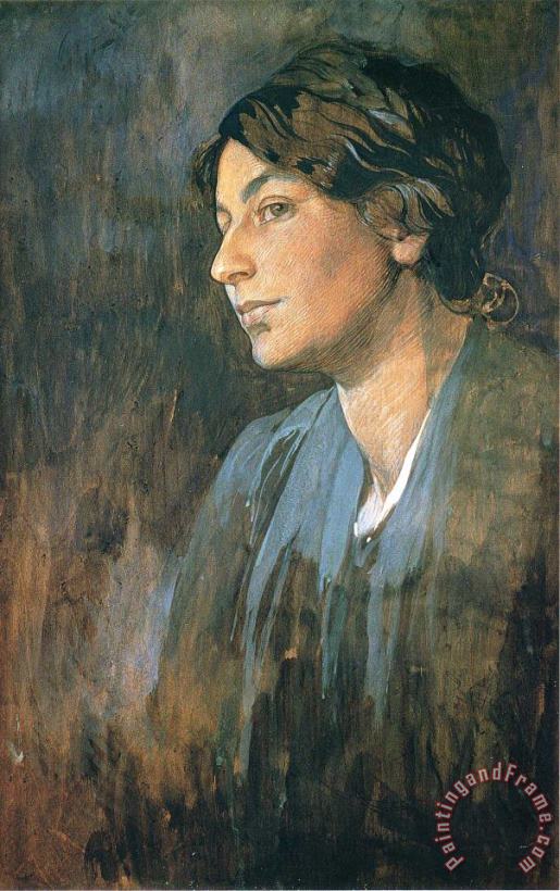 Alphonse Marie Mucha Portrait of Marushka Artist S Wife 1905 Art Painting