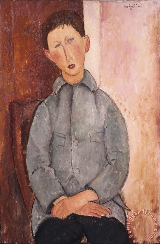 Amedeo Modigliani Boy in a Blue Shirt Art Painting