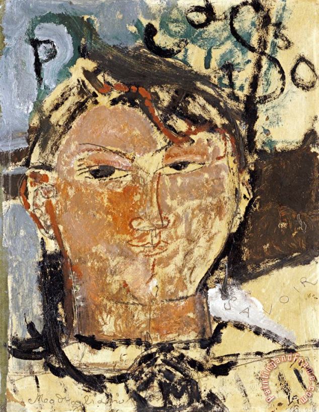 Amedeo Modigliani Portrait De Picasso Art Painting