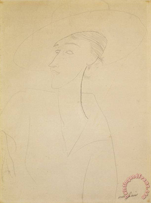 Amedeo Modigliani Untitled (portrait of Madame Zborowska) Art Print