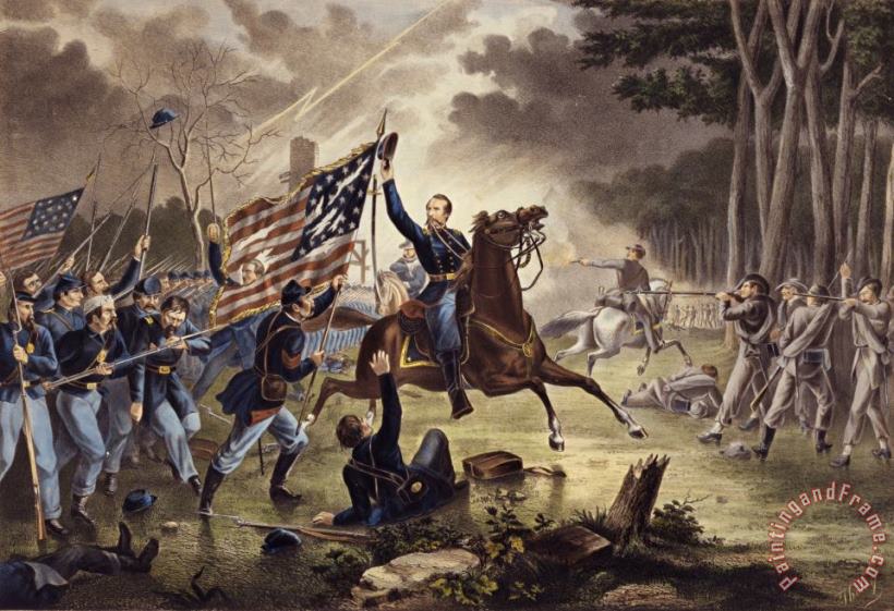 American School American Civil War General Philip Kearny Art Print