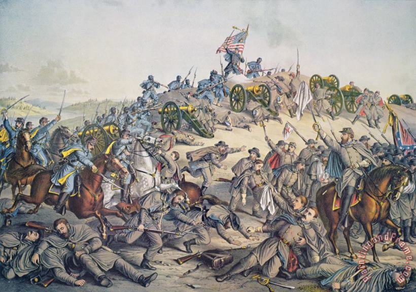 American School Battle of Nashville December 15-16th 1864 Art Print