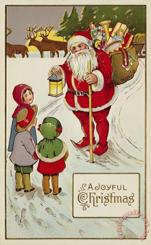 American School Christmas Card Art Print