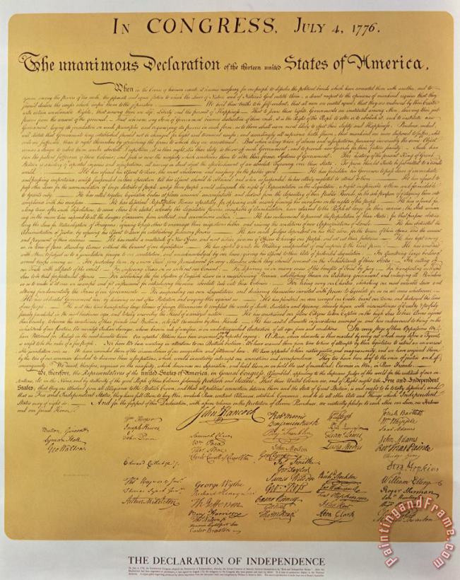 American School Declaration of Independence Art Print