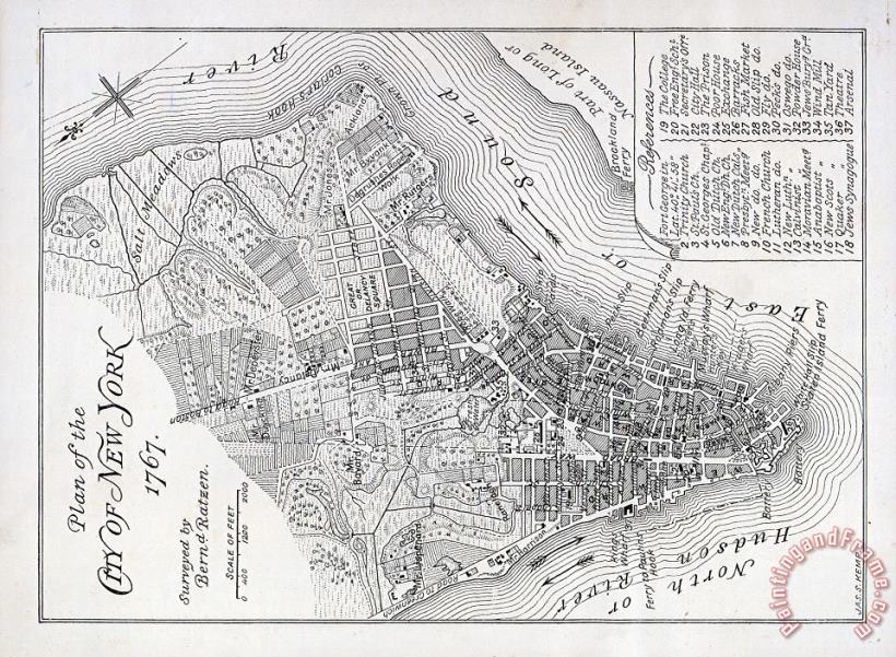 American School Plan of the City of New York Art Print
