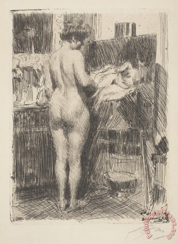 Anders Zorn Model Before Picture Art Print