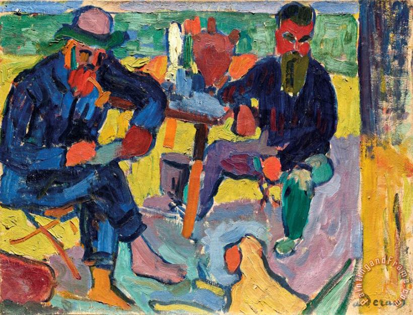 Andre Derain Matisse Et Terrus, 1905 Art Painting