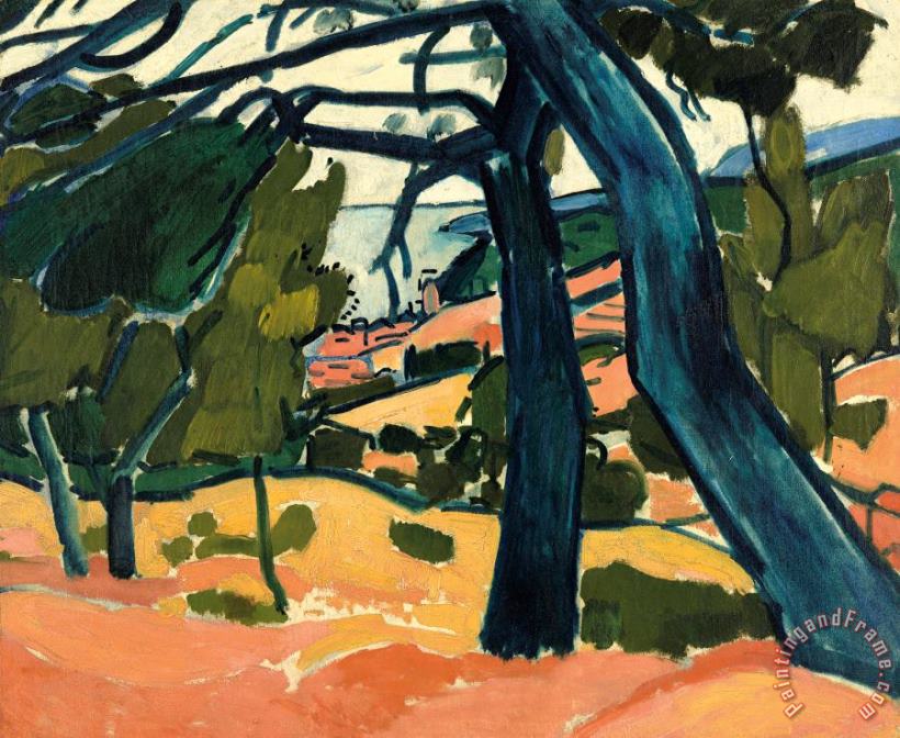 Andre Derain Paysage a Cassis, 1907 Art Painting