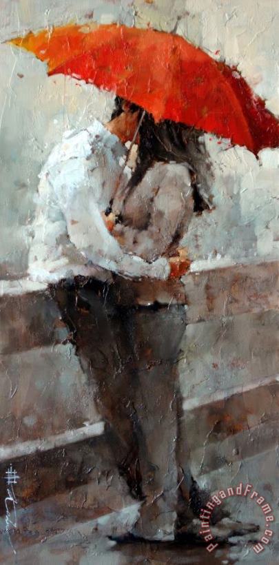 Andre Kohn The Kiss Series #17 Art Painting