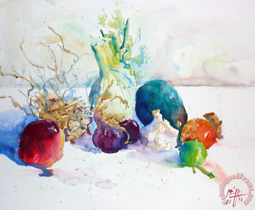 Andre Mehu Vegetables and fruits Art Print