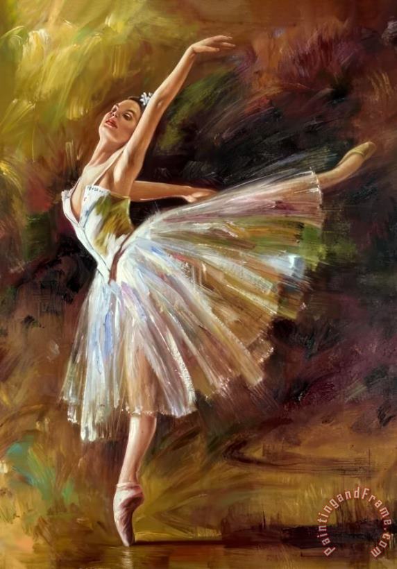 Ballet painting - Andrew Atroshenko Ballet Art Print