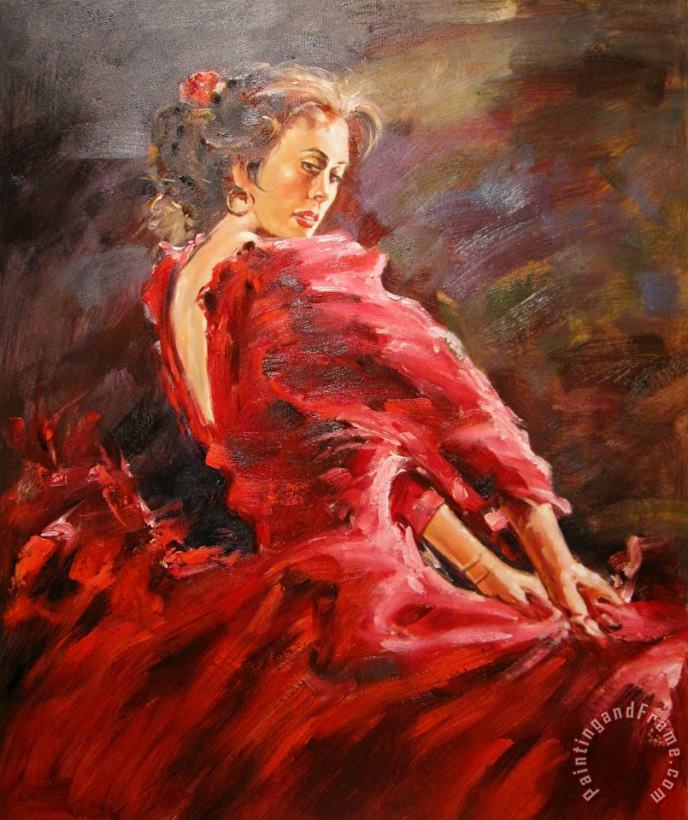 Dancer painting - Andrew Atroshenko Dancer Art Print
