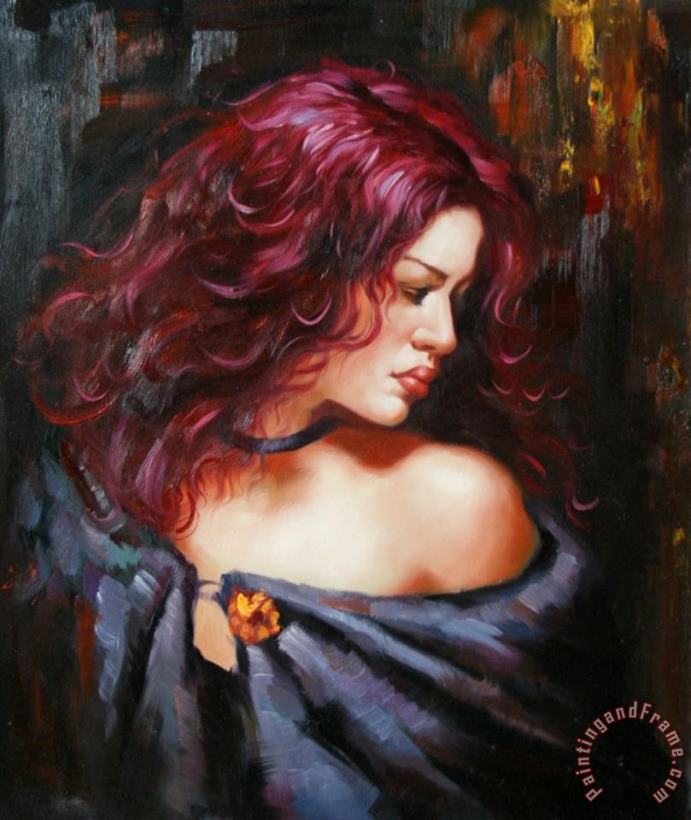 Midnight Beauty painting - Andrew Atroshenko Midnight Beauty Art Print