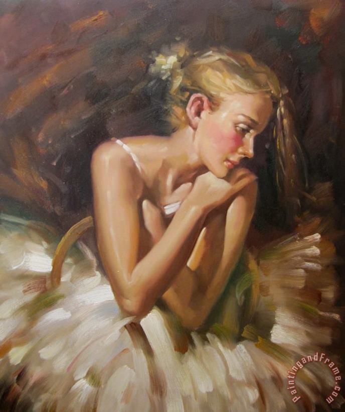 Thoughts Before The Dance painting - Andrew Atroshenko Thoughts Before The Dance Art Print
