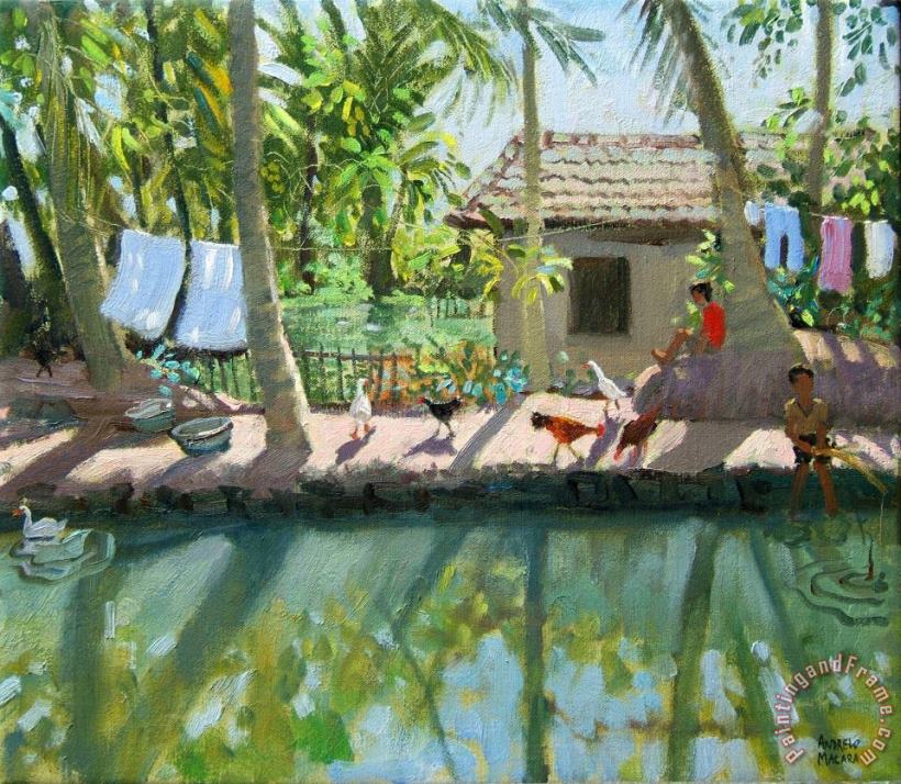 Andrew Macara Backwaters India Art Print