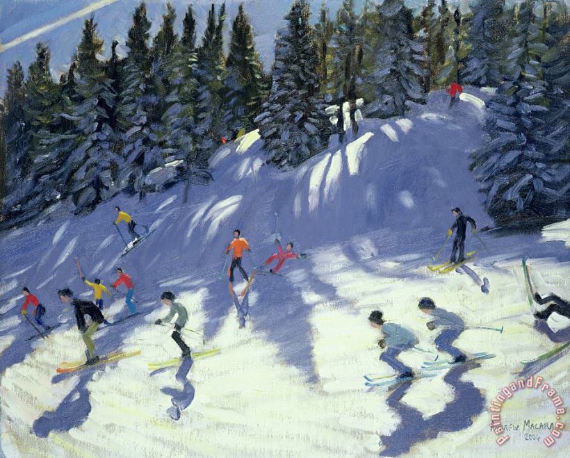Fast Run painting - Andrew Macara Fast Run Art Print