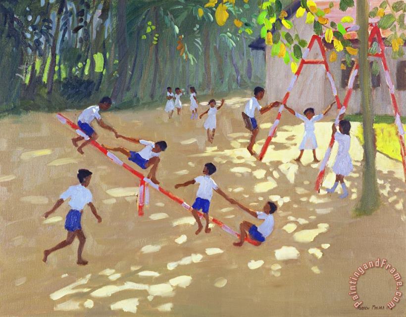 Playground Sri Lanka painting - Andrew Macara Playground Sri Lanka Art Print