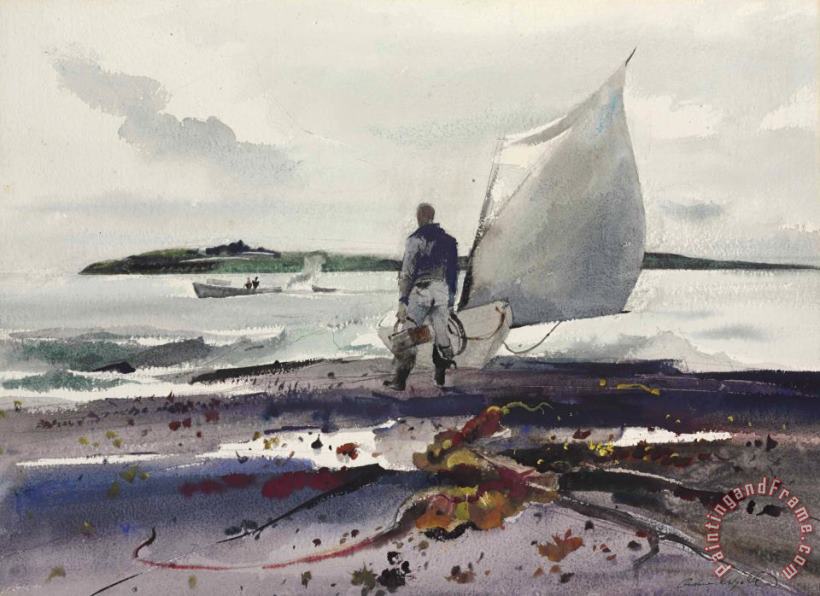 andrew wyeth Maine Coast Interlude, 1940 Art Painting