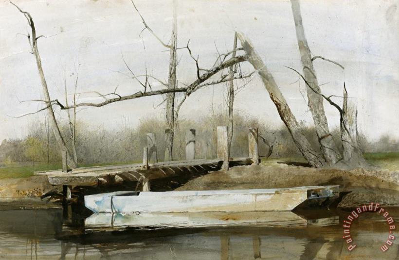 andrew wyeth Riverboat 1963 Art Painting