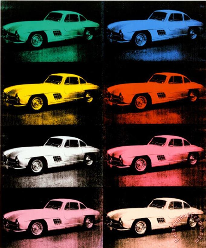 Andy Warhol 300 Sl Coupe 1954 Art Painting