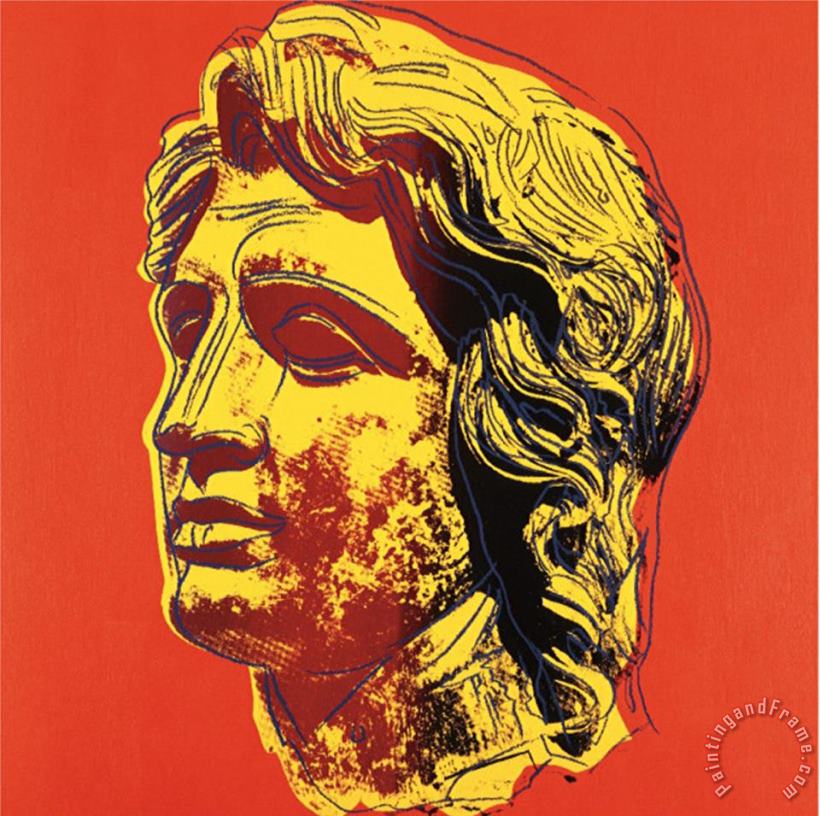 Alexander The Great C 1982 Yellow Face painting - Andy Warhol Alexander The Great C 1982 Yellow Face Art Print