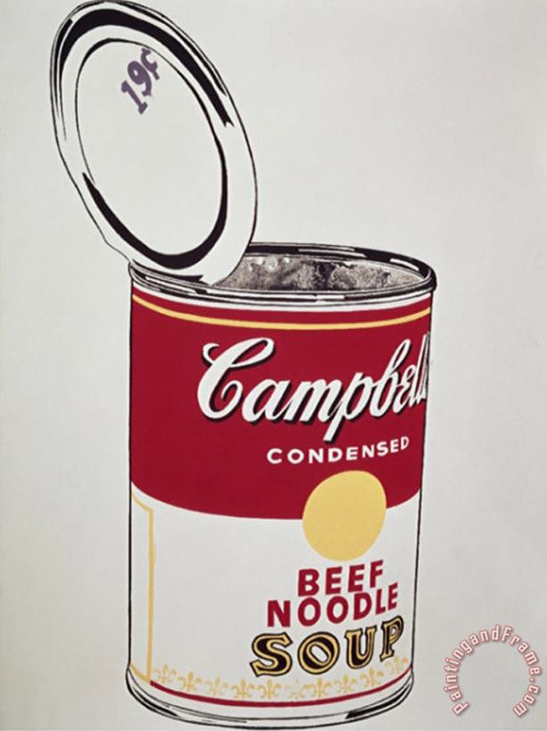 Andy Warhol Big Campbell S Soup Can C 19 Cents C 1962 Art Painting