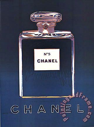 Blue Chanel painting - Andy Warhol Blue Chanel Art Print
