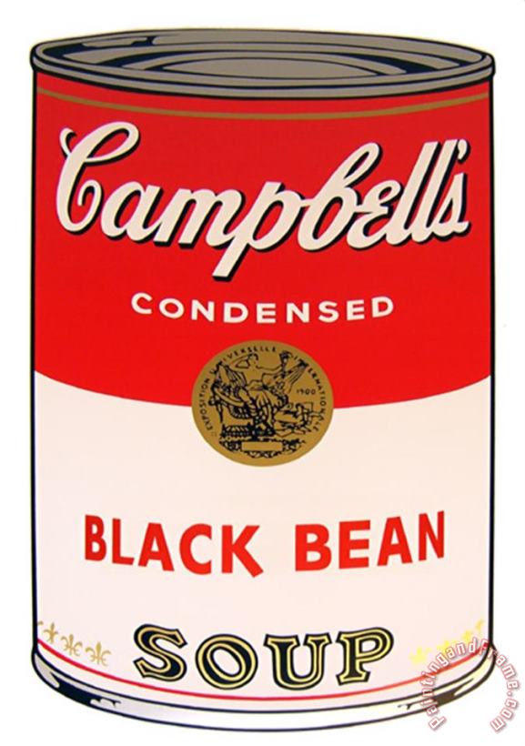 Campbell S Soup Black Bean painting - Andy Warhol Campbell S Soup Black Bean Art Print