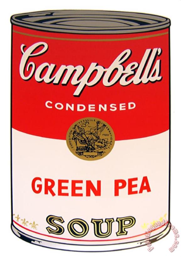 Campbell S Soup Green Pea painting - Andy Warhol Campbell S Soup Green Pea Art Print