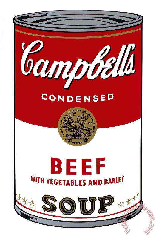 Campbell S Soup I Beef C 1968 painting - Andy Warhol Campbell S Soup I Beef C 1968 Art Print