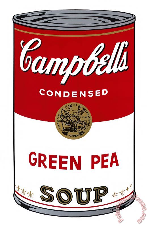 Campbell S Soup I Green Pea C 1968 painting - Andy Warhol Campbell S Soup I Green Pea C 1968 Art Print