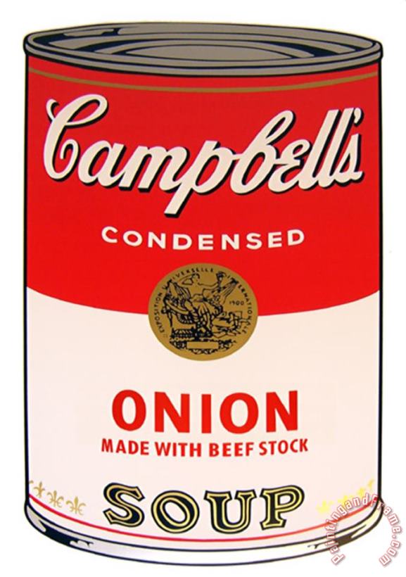 Andy Warhol Campbell S Soup Onion Art Painting