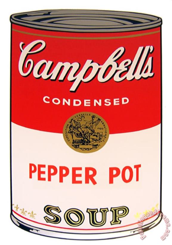 Campbell S Soup Pepper Pot painting - Andy Warhol Campbell S Soup Pepper Pot Art Print