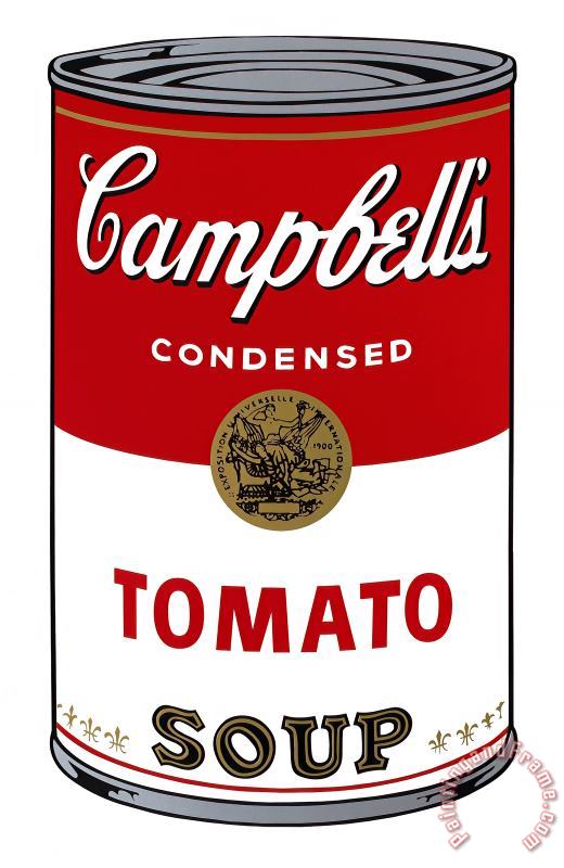 Campbell S Soup Tomato painting - Andy Warhol Campbell S Soup Tomato Art Print