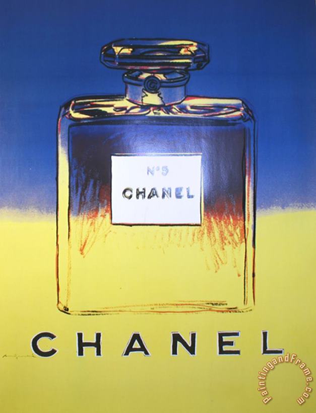 Chanel Yellow And Blue painting - Andy Warhol Chanel Yellow And Blue Art Print