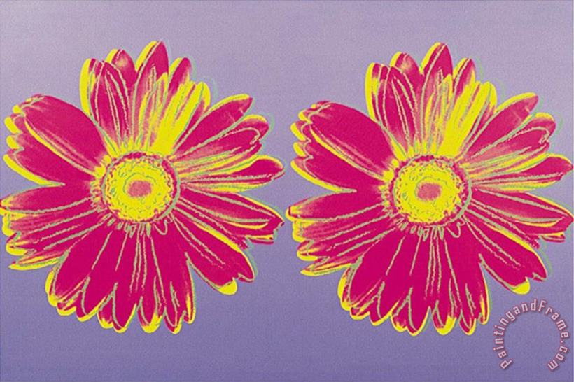 Daisy C 1982 Double Pink painting - Andy Warhol Daisy C 1982 Double Pink Art Print