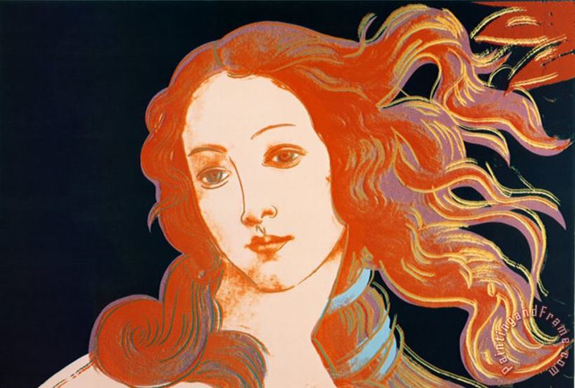 Details of Boticelli S Birth of Venus C 1984 painting - Andy Warhol Details of Boticelli S Birth of Venus C 1984 Art Print
