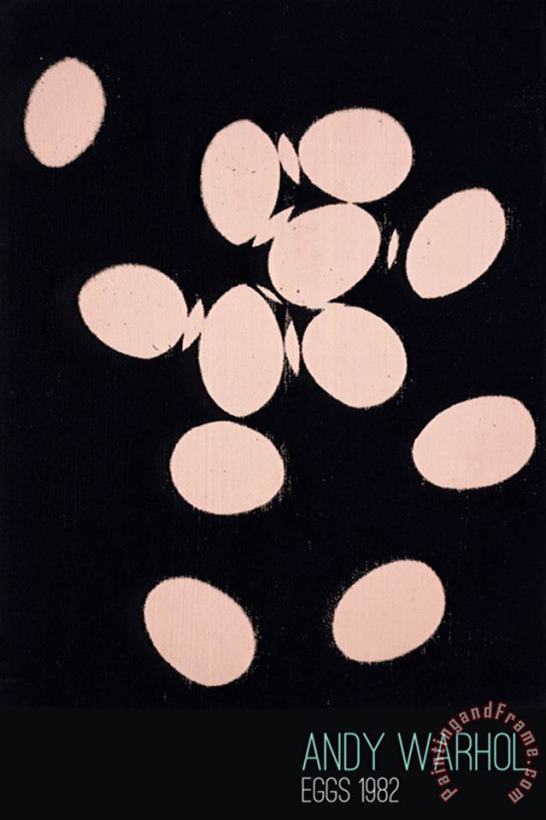 Andy Warhol Eggs 1982 Pink Art Painting