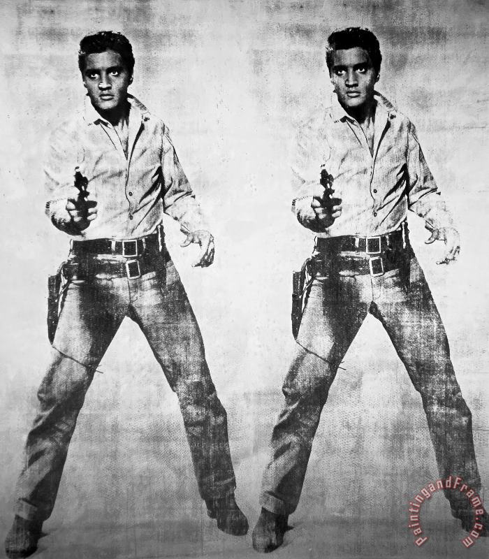 Andy Warhol Elvis C 1963 Double Elvis Art Print