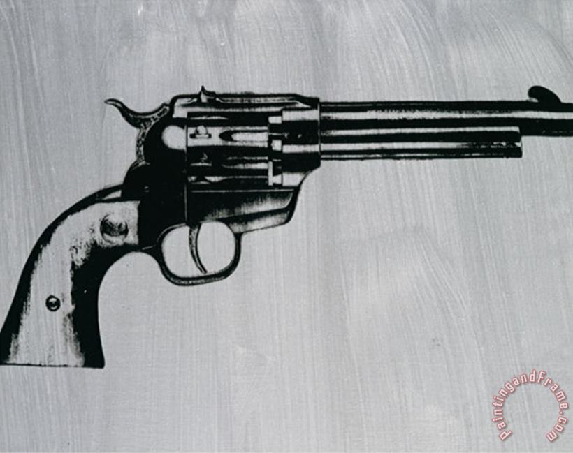 Gun C 1981 painting - Andy Warhol Gun C 1981 Art Print