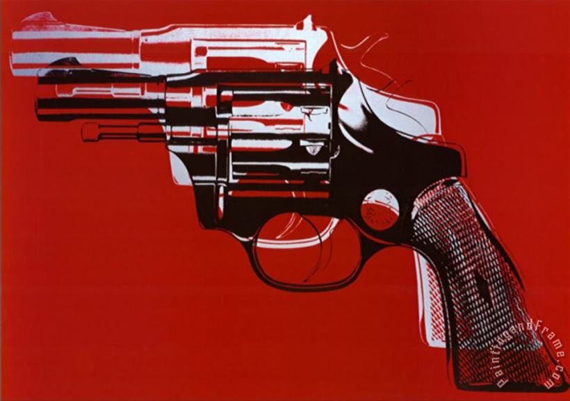 Guns C 1981 82 painting - Andy Warhol Guns C 1981 82 Art Print