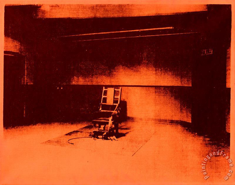 Andy Warhol Little Electric Chair C 1965 Art Painting