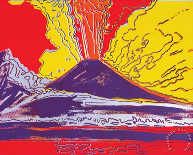 Andy Warhol Mount Vesuvius C 1985 Art Print