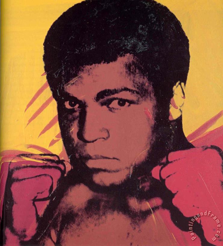 Andy Warhol Muhammad Ali II Art Painting