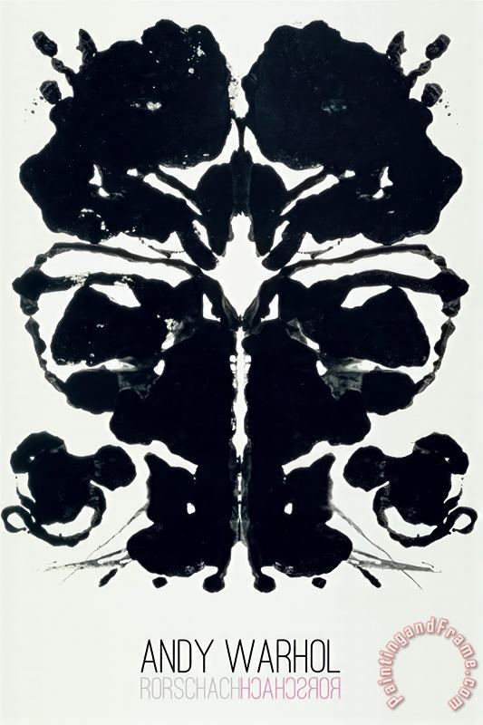 Andy Warhol Rorschach Art Painting