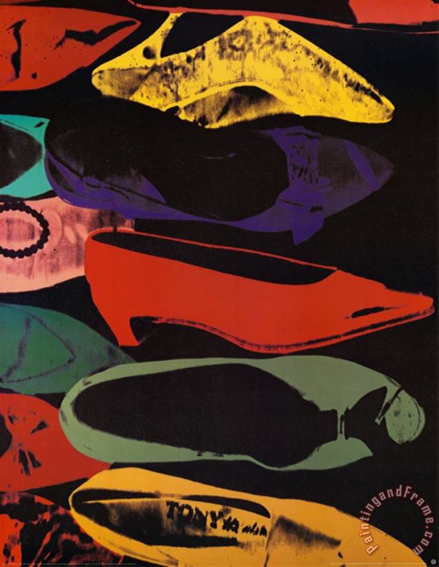 Shoes 1980 painting - Andy Warhol Shoes 1980 Art Print